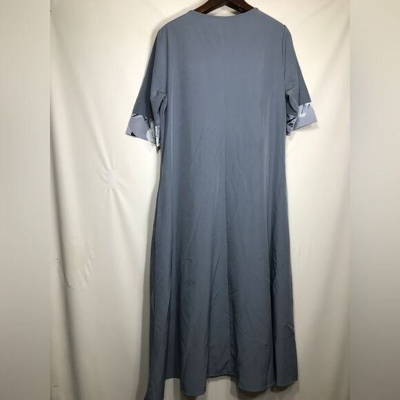 Just Fashion Now Dress Womens Size XL Grey Short Sleeve - Picture 4 of 7
